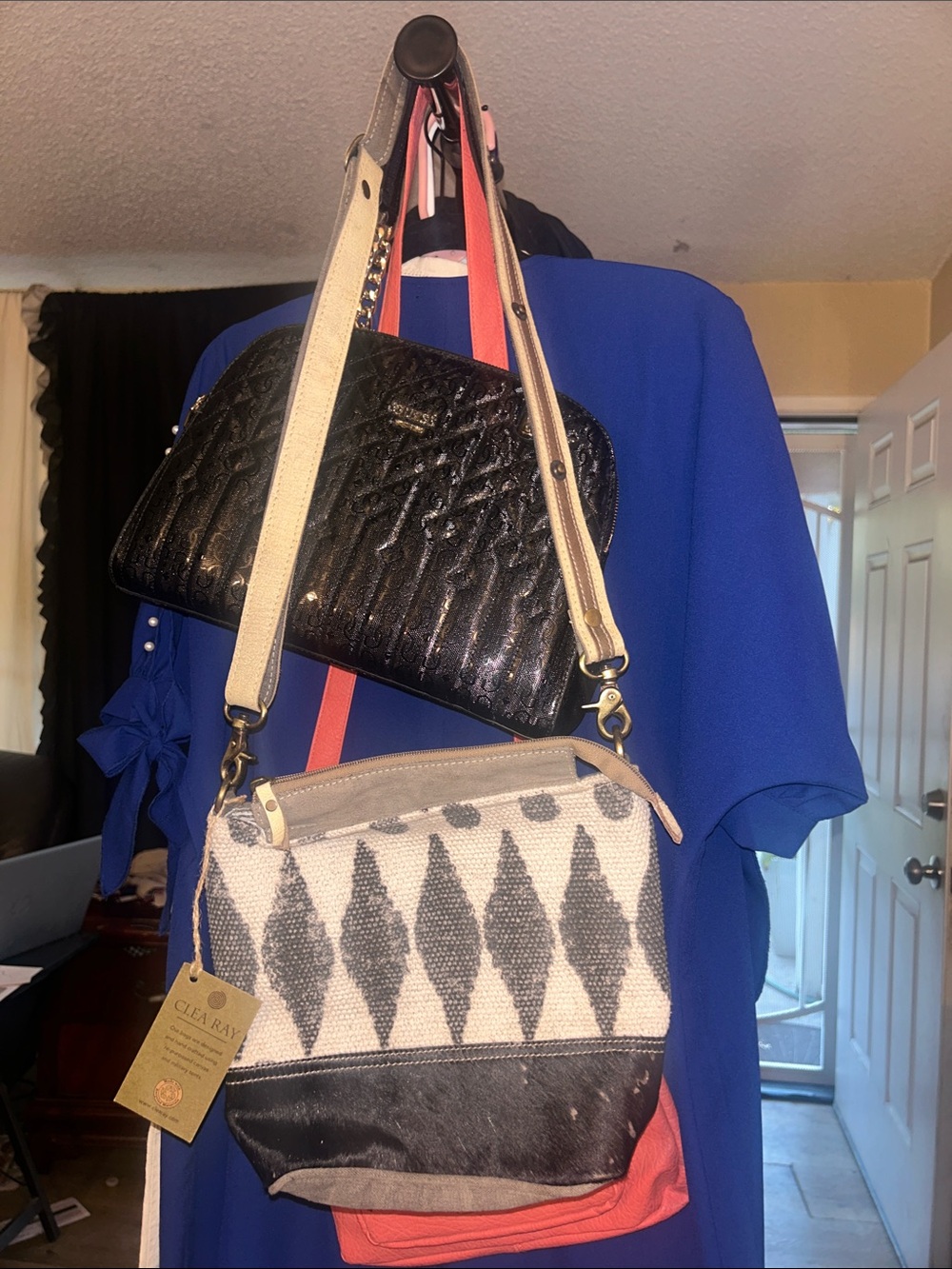 Clea Ray Geometric Crossbody Bag